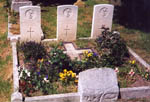 Graves of three unknown WW1 sailors